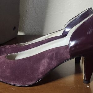 Vintage Evins Elegant Plum/Burgundy Heels Sz 7